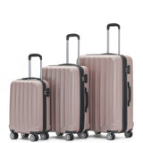 Beibye B2080 Kofferset M-L-XL für Handgepäck, Kurz- & Langstrecken, 360° Doppelrollen, TSA-Zahlenschloss, L & XL erweiterbar