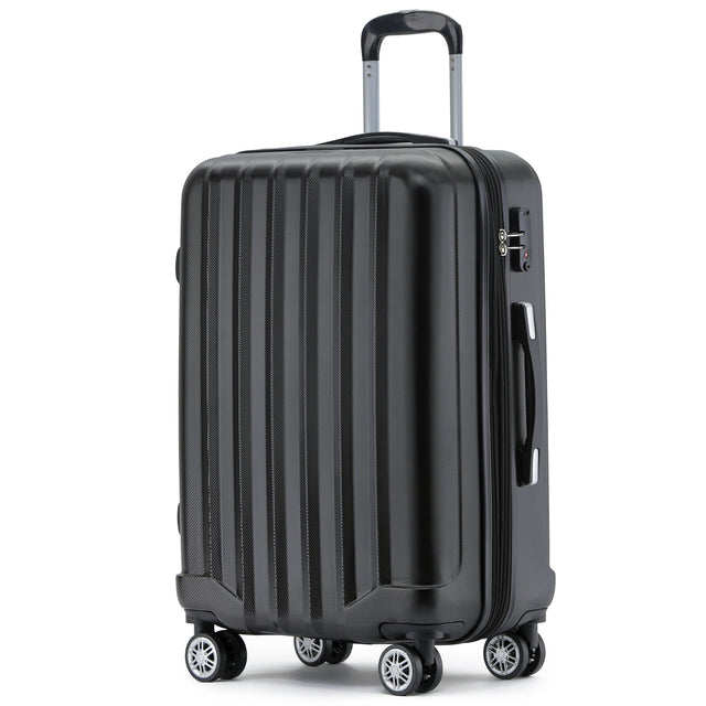 Beibye B2080 XL Reisekoffer für Langstrecken & Familie, 360° Doppelrollen, TSA-Zahlenschloss, Volumen erweiterbar, 77 x 50 x 30 cm, 115 L