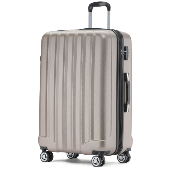 Beibye B2080 XL Reisekoffer für Langstrecken & Familie, 360° Doppelrollen, TSA-Zahlenschloss, Volumen erweiterbar, 77 x 50 x 30 cm, 115 L
