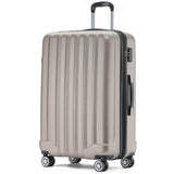 Beibye B2080 L Reisekoffer für Mittelstrecken, 360° Doppelrollen, TSA-Zahlenschloss, Volumen erweiterbar, 66 x 45 x 26 cm, 77 L