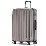 Beibye B2080 L Reisekoffer für Mittelstrecken, 360° Doppelrollen, TSA-Zahlenschloss, Volumen erweiterbar, 66 x 45 x 26 cm, 77 L