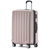Beibye B2080 L Reisekoffer für Mittelstrecken, 360° Doppelrollen, TSA-Zahlenschloss, Volumen erweiterbar, 66 x 45 x 26 cm, 77 L