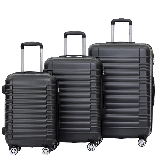 Beibye B2088 Kofferset M-L-XL für Handgepäck, Kurz- & Langstrecken – 360° Doppelrollen, ABS-Hartschale, Volumen erweiterbar