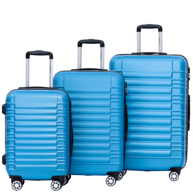 Beibye B2088 Kofferset M-L-XL für Handgepäck, Kurz- & Langstrecken – 360° Doppelrollen, ABS-Hartschale, Volumen erweiterbar