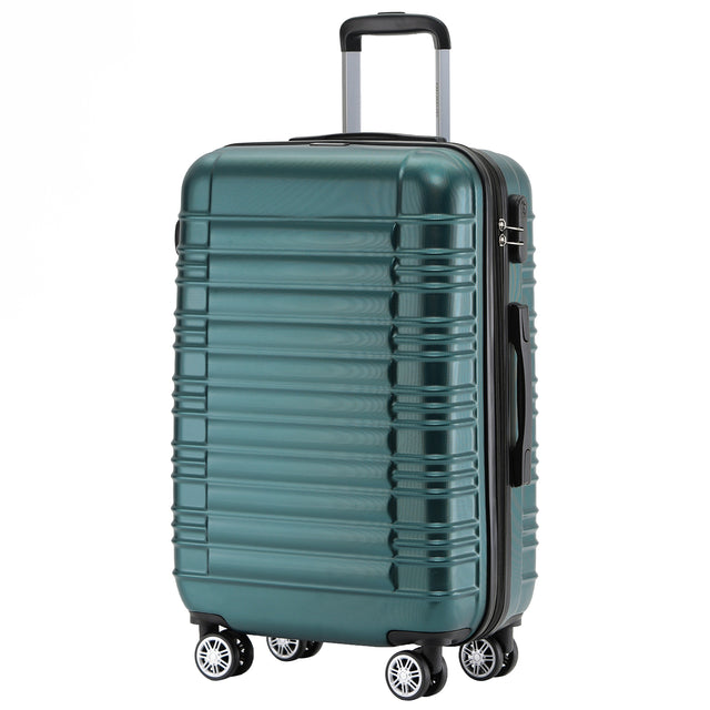Beibye B2088 L Reisekoffer für Mittelstrecken – 360° Doppelrollen, ABS-Hartschale, Volumen erweiterbar, 65 x 43 x 26 cm, 75 L