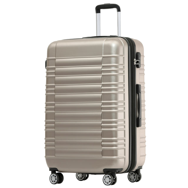 Beibye B2088 L Reisekoffer für Mittelstrecken – 360° Doppelrollen, ABS-Hartschale, Volumen erweiterbar, 65 x 43 x 26 cm, 75 L