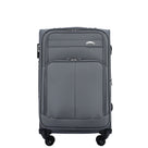 Beibye B8005 L Reisekoffer für Mittelstrecken, Wasserabweisendes Oxford-Gewebe, Volumen erweiterbar, Praktische Fronttasche & Verstecktes Namensschild, 64 x 42 x 27 cm, 75 L