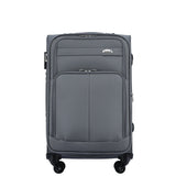 Beibye B8005 L Reisekoffer für Mittelstrecken, Wasserabweisendes Oxford-Gewebe, Volumen erweiterbar, Praktische Fronttasche & Verstecktes Namensschild, 64 x 42 x 27 cm, 75 L