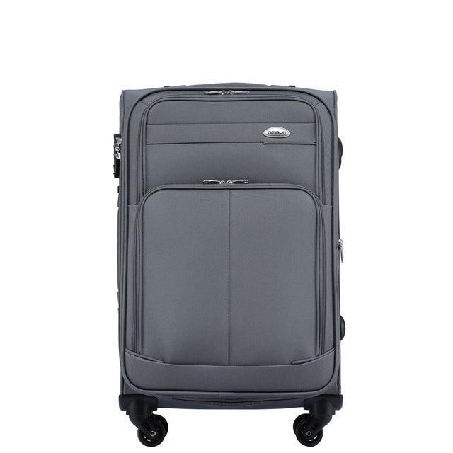 Beibye B8005 XL Reisekoffer für Langstrecken & Familie, Wasserabweisendes Oxford-Gewebe, Volumen erweiterbar, Praktische Fronttasche & Verstecktes Namensschild, 74 x 48 x 32 cm, 115 L