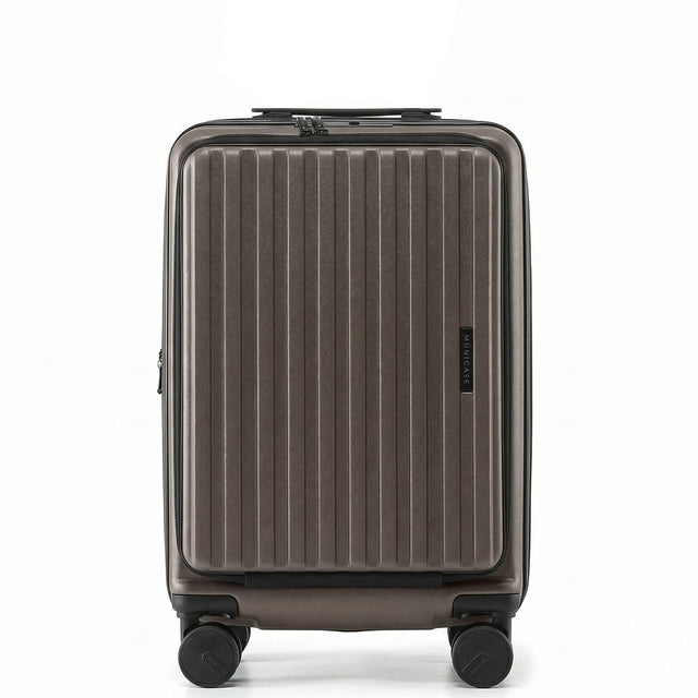Münicase M9008 M Handgepäck für Kurztrips, Top-Opening-Design, Fronttasche, TSA-Zahlenschloss, Polycarbonat-Hartschale, Volumen erweiterbar, 51 x 35 x 24 cm, 39 L