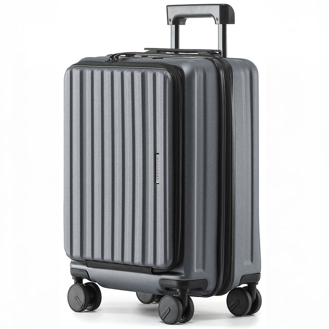 Münicase M9008 M Handgepäck für Kurztrips, Top-Opening-Design, Fronttasche, TSA-Zahlenschloss, Polycarbonat-Hartschale, Volumen erweiterbar, 51 x 35 x 24 cm, 39 L