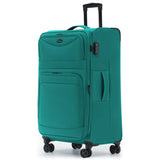 Münicase M006 XL Reisekoffer für Langstrecken & Familie, praktische Fronttaschen & TSA-Zahlenschloss, wasserabweisendes Oxford-Gewebe, Volumen erweiterbar, 79 x 47 x 33 cm