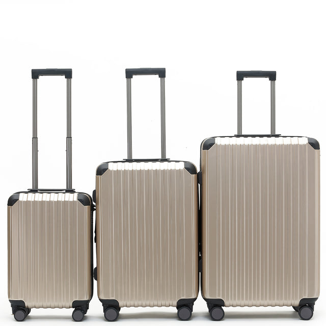 Münicase M816 Kofferset M-L-XL für Handgepäck, Kurz- & Langstrecken, TSA-Zahlenschloss, Eckenschutz, Polycarbonat, Volumen erweiterbar