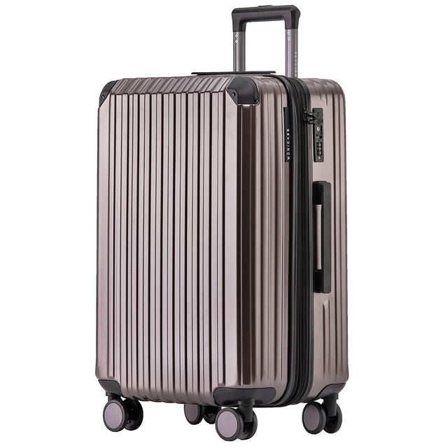 Münicase M816 XL Reisekoffer für Langstrecken & Familie, TSA-Zahlenschloss, Eckenschutz, Polycarbonat, Volumen erweiterbar, 76 x 51 x 32 cm, 107 L