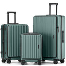 Münicase M9008 Kofferset M-L-XL für Handgepäck, Kurz- & Langstrecken, Top-Opening-Design, TSA-Zahlenschloss, Polycarbonat-Hartschale, Volumen erweiterbar