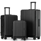 Münicase M9008 Kofferset M-L-XL für Handgepäck, Kurz- & Langstrecken, Top-Opening-Design, TSA-Zahlenschloss, Polycarbonat-Hartschale, Volumen erweiterbar