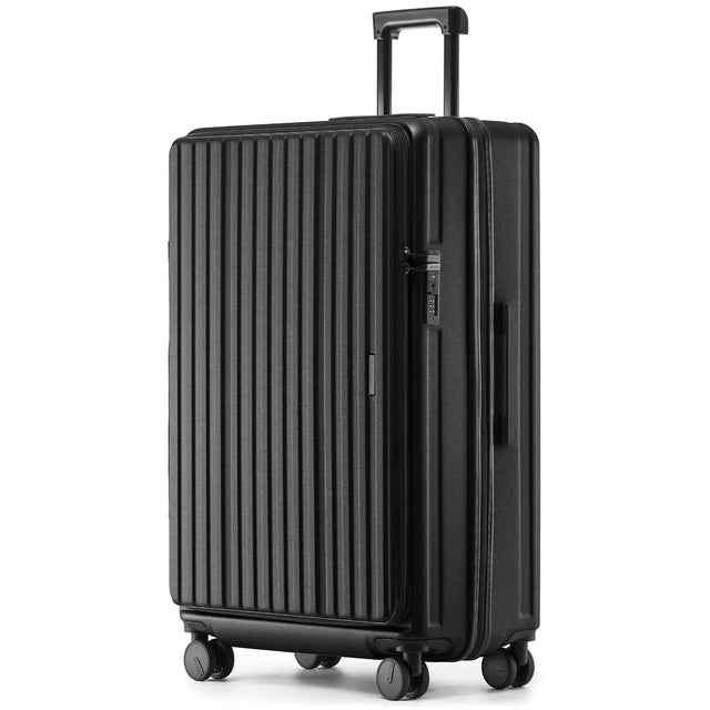 Münicase M9008 XL Reisekoffer für Langstrecken & Familie, Top-Opening-Design, TSA-Zahlenschloss, Polycarbonat-Hartschale, Volumen erweiterbar, 81 x 54 x 30 cm, 118 L