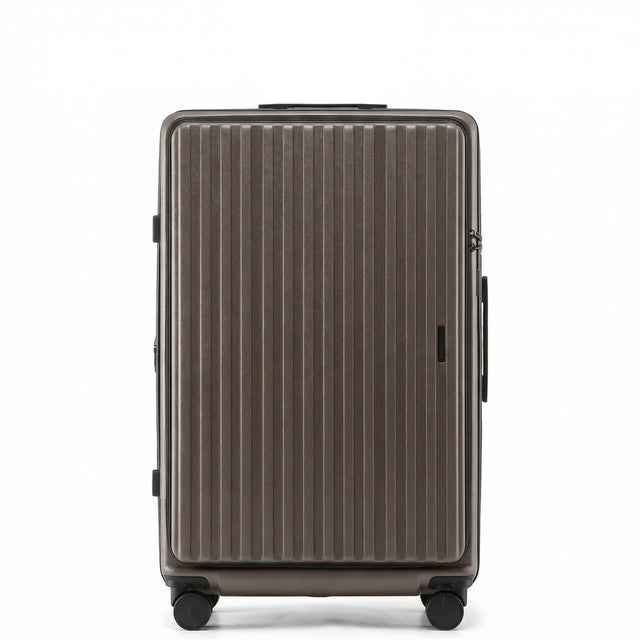 Münicase M9008 XL Reisekoffer für Langstrecken & Familie, Top-Opening-Design, TSA-Zahlenschloss, Polycarbonat-Hartschale, Volumen erweiterbar, 81 x 54 x 30 cm, 118 L
